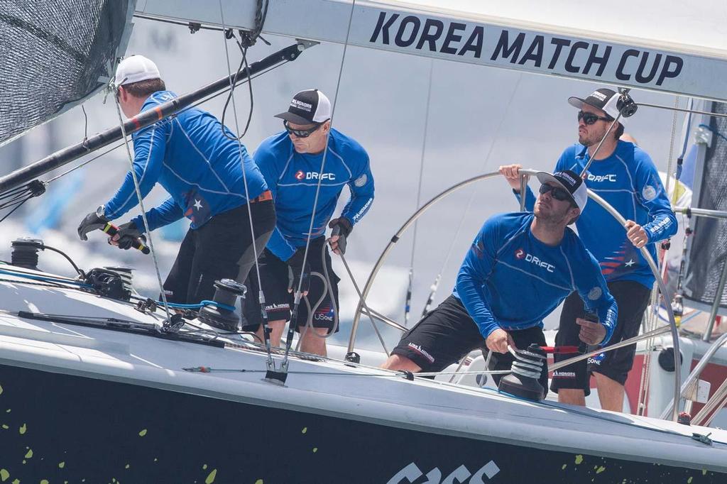 Taylor Canfield and his USone team in action at the Korea Match Cup 2013 ©  Gareth Cooke/Subzero Images
